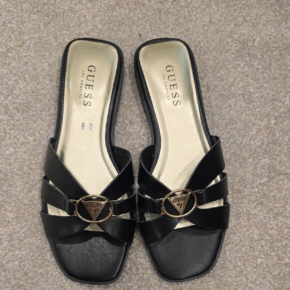 GUESS Black Women's Slide Sandals